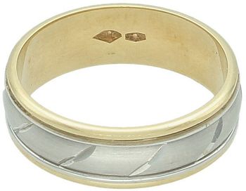 Obrączka ślubna 585 płaska satynowa z grawerem – szerokość 6 mm.jpg